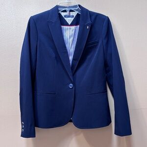 Tommy Hilfiger Navy Lined Blazer Size 6